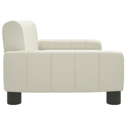 Cama Para Perros De Cuero Sintético Crema 70x45x30 Cm / Vetonek_2