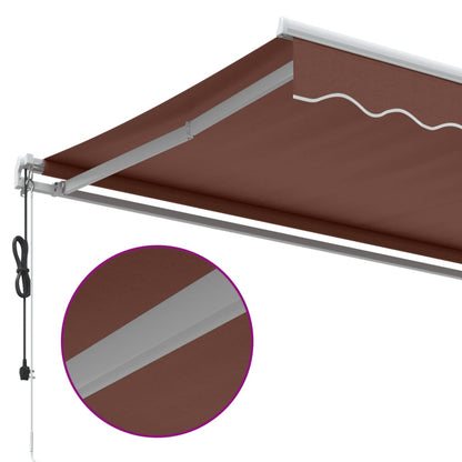 Toldo Retráctil Automático Marrón 500x350 Cm_5