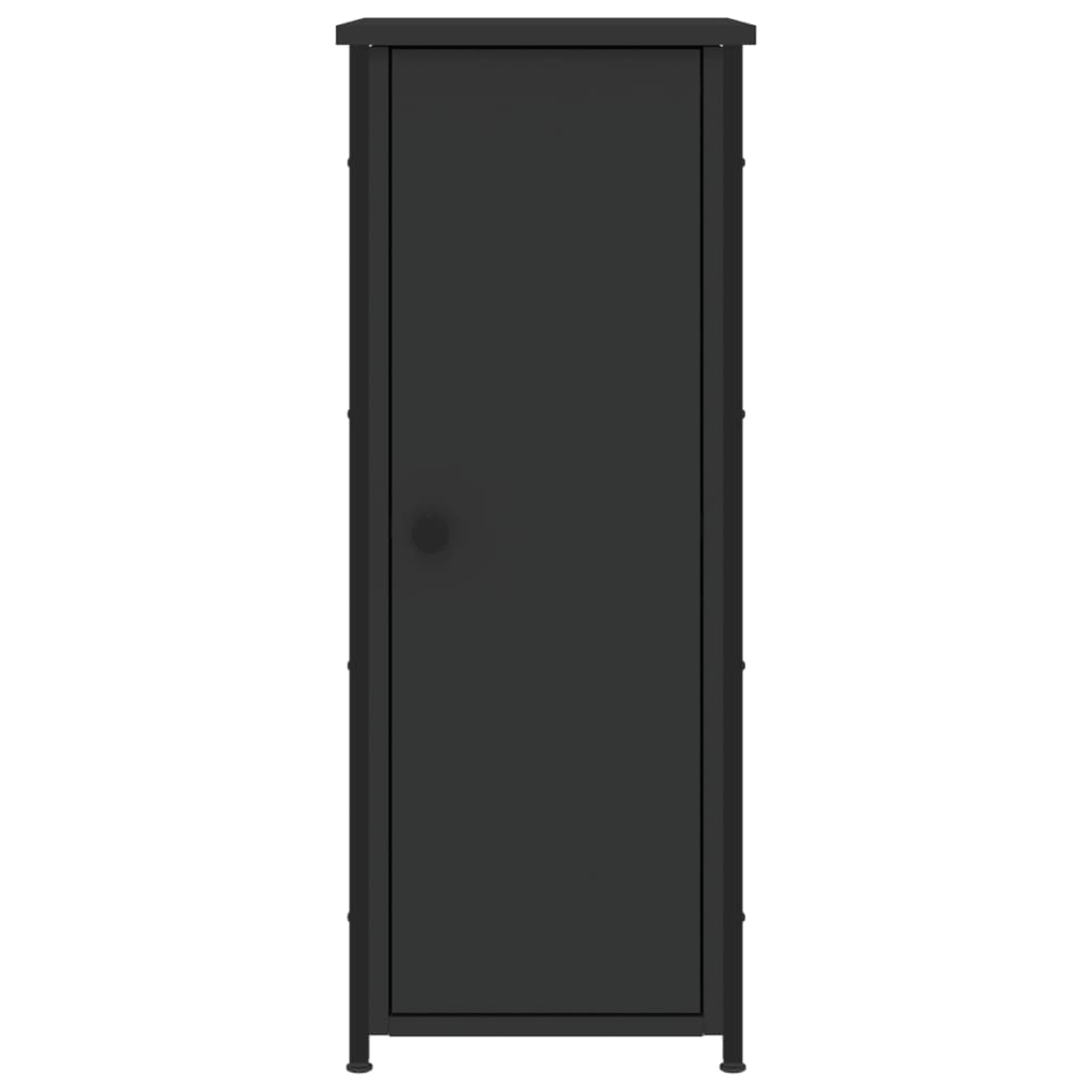 Mesitas De Noche 2 Uds Madera De Ingeniería Negro 32x42x80 Cm_4
