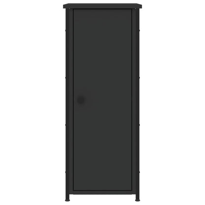 Mesitas De Noche 2 Uds Madera De Ingeniería Negro 32x42x80 Cm_4