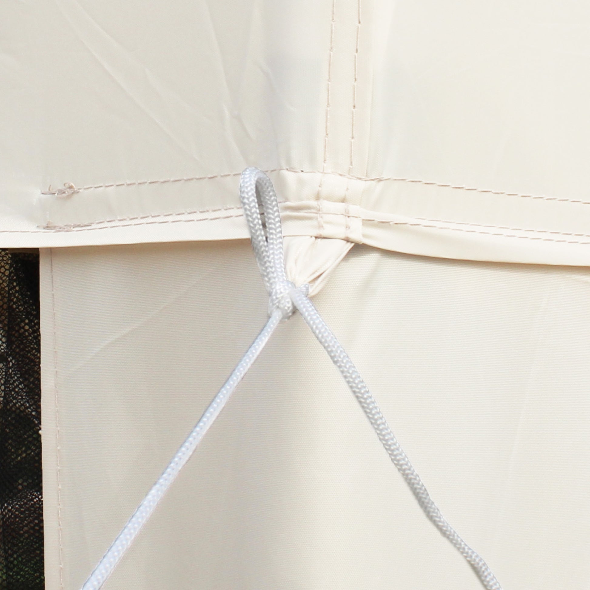 Outsunny Carpa De Jardín 3x3 M Con 4 Mosquiteras Y Techo De Ventilación Beige_3