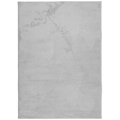 Vidaxl Alfombra De Pelo Corto Look Escandinavo Iza Gris 240x340 Cm_0