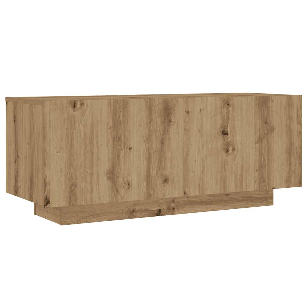 Mesita De Noche Madera De Ingeniería Roble Artisian 100x35x40cm_0