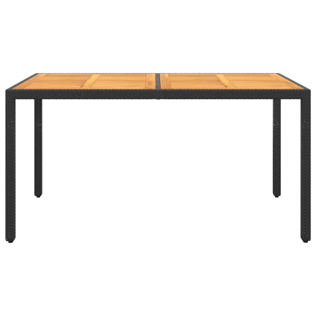 Vidaxl Juego De Comedor De Jardín 7 Piezas Ratán Sintético Negro_4