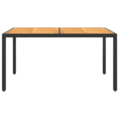 Vidaxl Juego De Comedor De Jardín 7 Piezas Ratán Sintético Negro_4