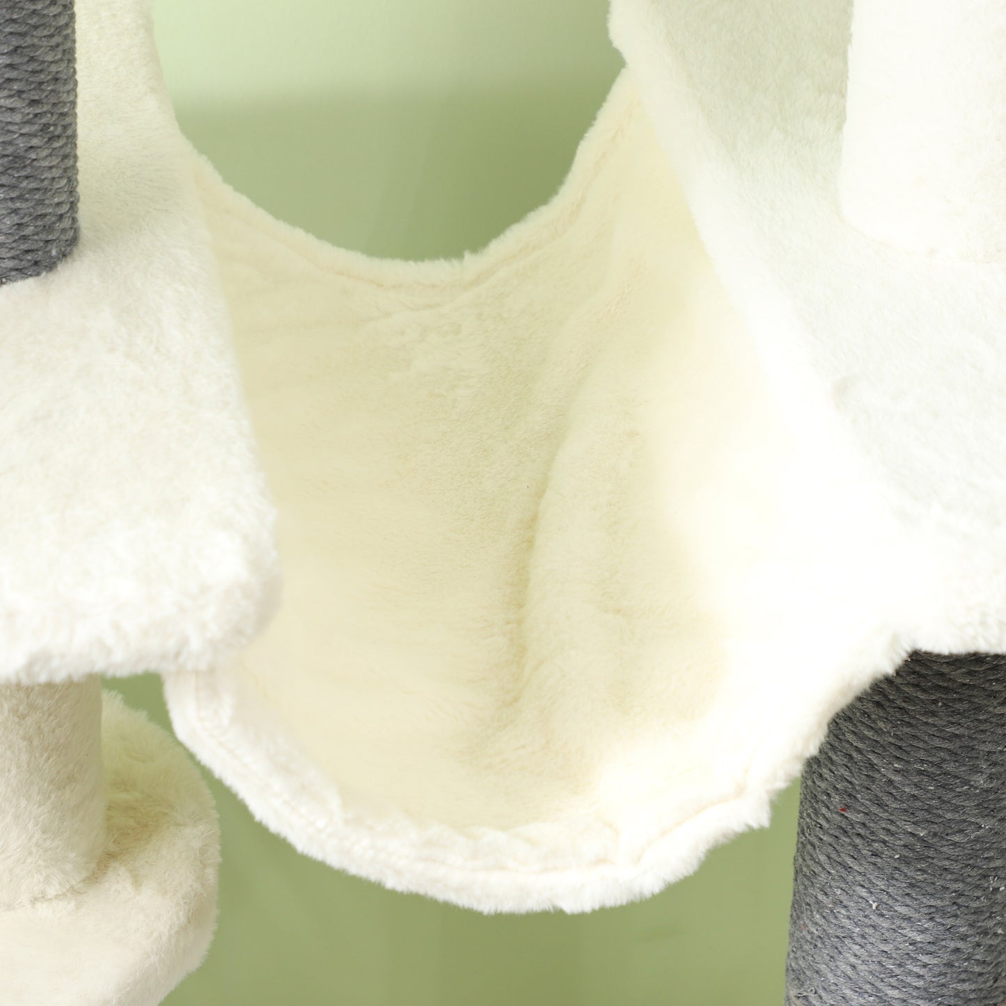 Pawhut Árbol Para Gatos De Suelo A Techo Con Altura Ajustable 225-255 Cm Crema_3