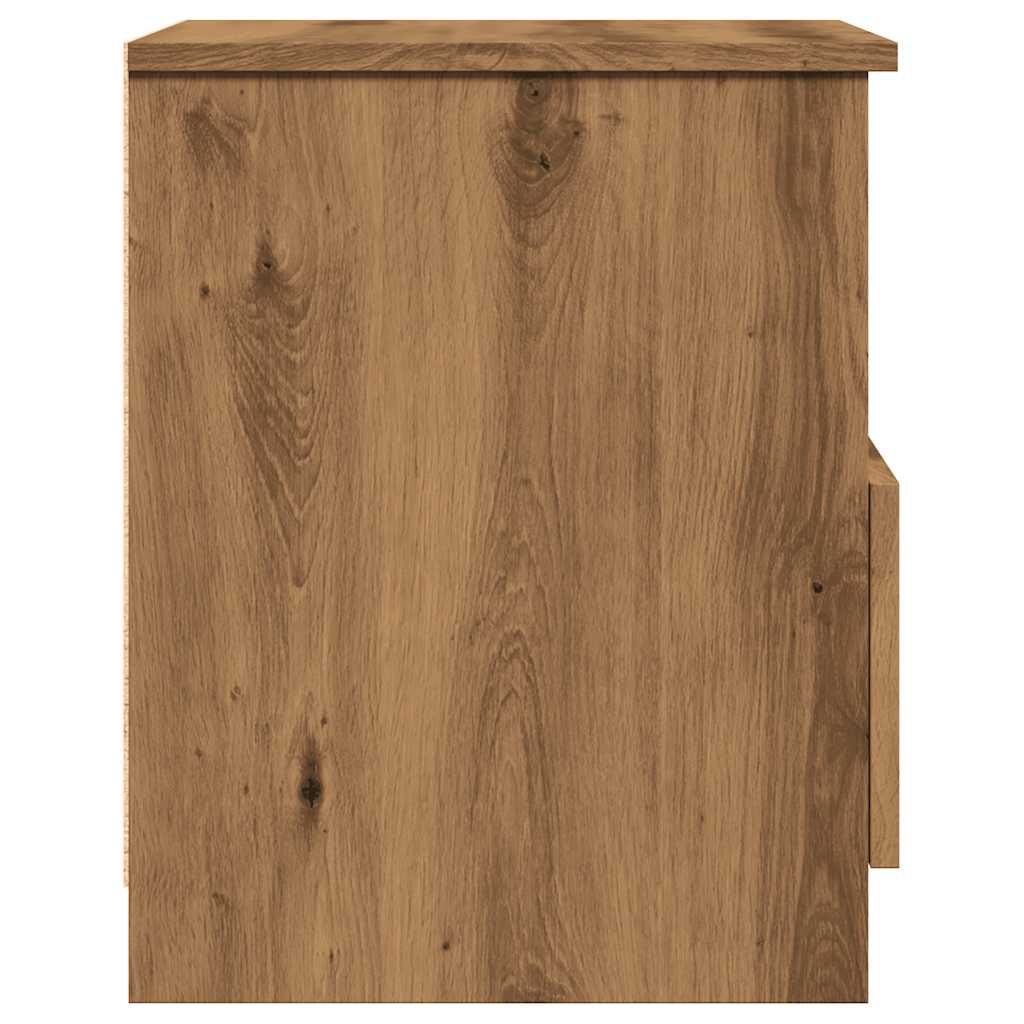 Mesita De Noche Madera De Ingeniería Roble Artisan 40x40x50 Cm_4