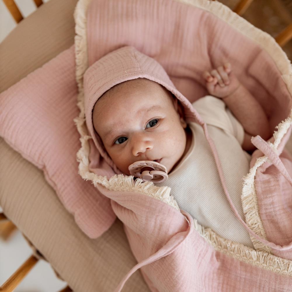 Manta Muselina 100% Algodón 70x100 Cm Rosa Muslin Baby_3