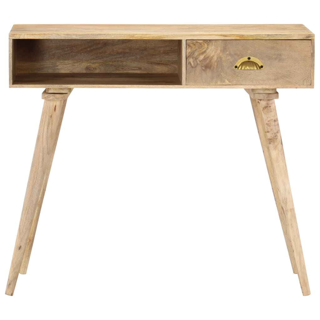 Mesa Consola De Madera Maciza De Mango 90x45x75 Cm_1