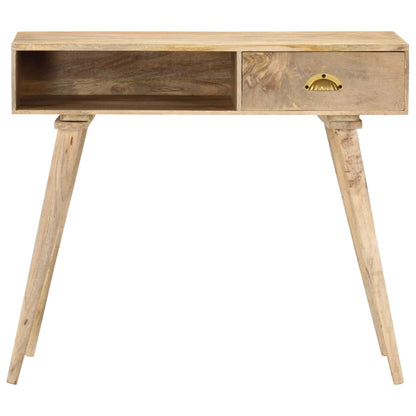 Mesa Consola De Madera Maciza De Mango 90x45x75 Cm_1