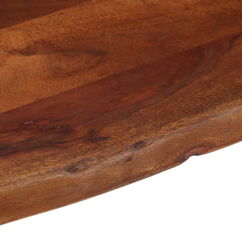 Mesa De Centro Madera Maciza De Acacia Marrón Miel 110x55x40 Cm_4