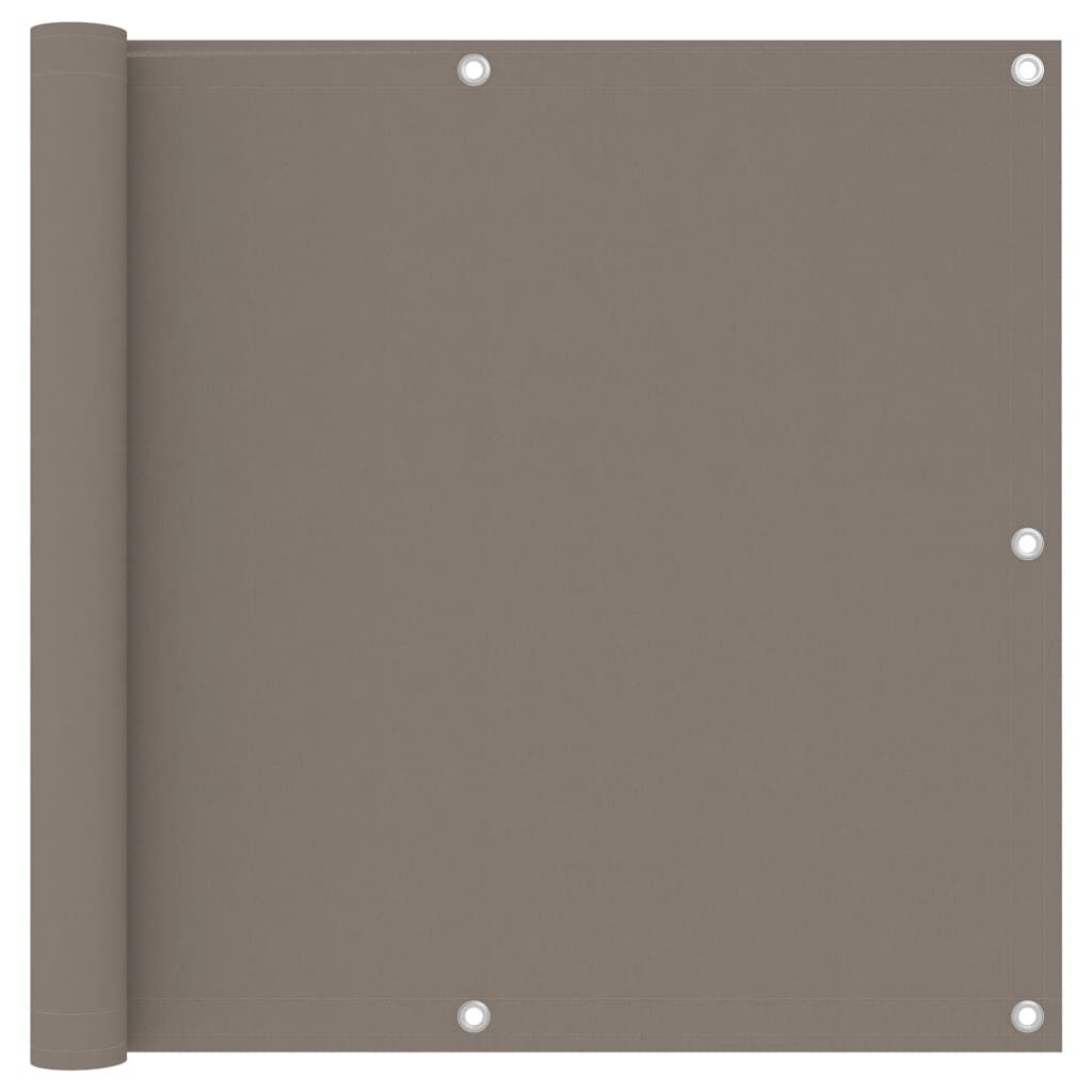 Vidaxl Toldo Para Balcón De Tela Oxford Gris Taupe 90x500 Cm_0