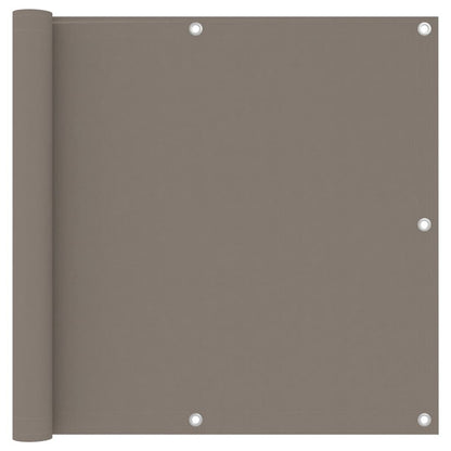 Vidaxl Toldo Para Balcón De Tela Oxford Gris Taupe 90x500 Cm_0