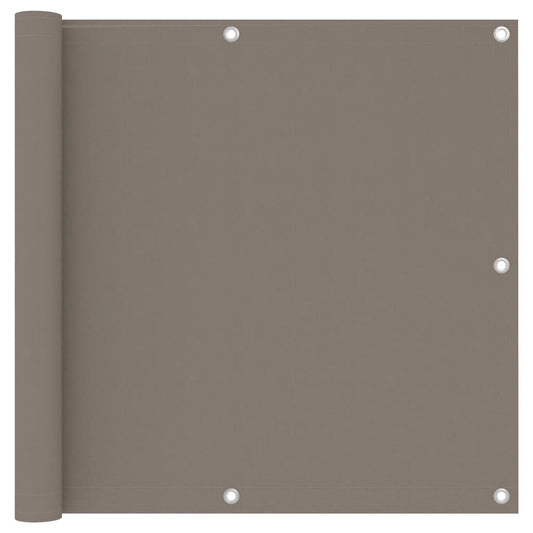 Vidaxl Toldo Para Balcón De Tela Oxford Gris Taupe 90x500 Cm_0