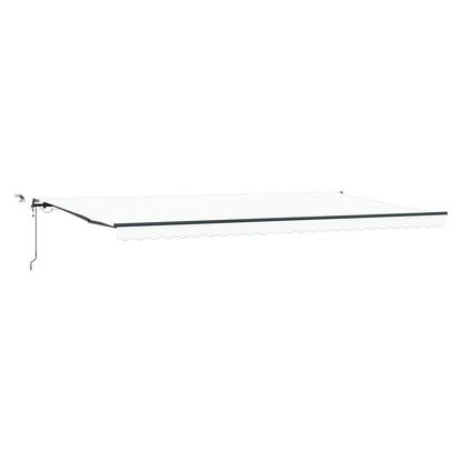Toldo Retráctil Blanco 600 X 300 Cm Poliéster_0