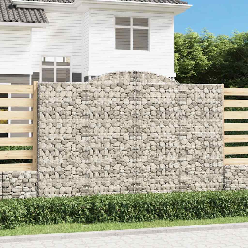Cestas De Gaviones 12 Uds Forma De Arco Hierro 300x50x200/220cm_1