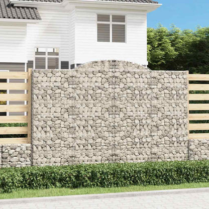Cestas De Gaviones 12 Uds Forma De Arco Hierro 300x50x200/220cm_1