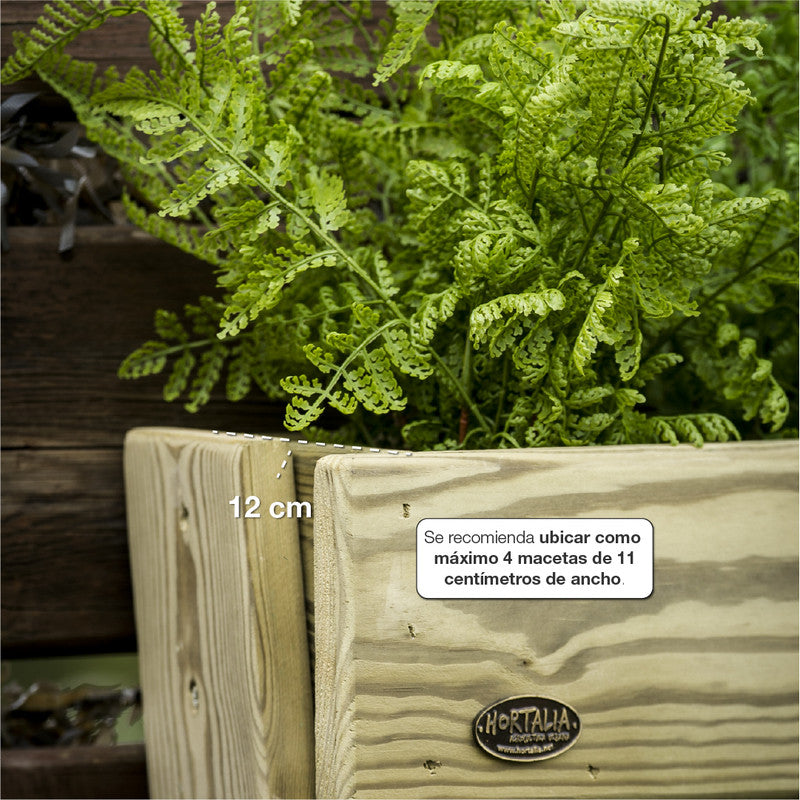 Jardinera Vertical Madera Tratada Exterior Stand Line Island 3B Hortalia_3