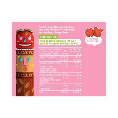 Pack 2x Snack de fresa y manzana ECO 25 g, Triboo