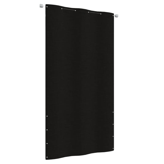 Vidaxl Toldo Pantalla Para Balcón De Tela Oxford Negro 120x240 Cm_0