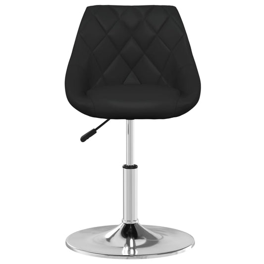 Taburete De Barra De Cocina Cuero Sintético Negro_0