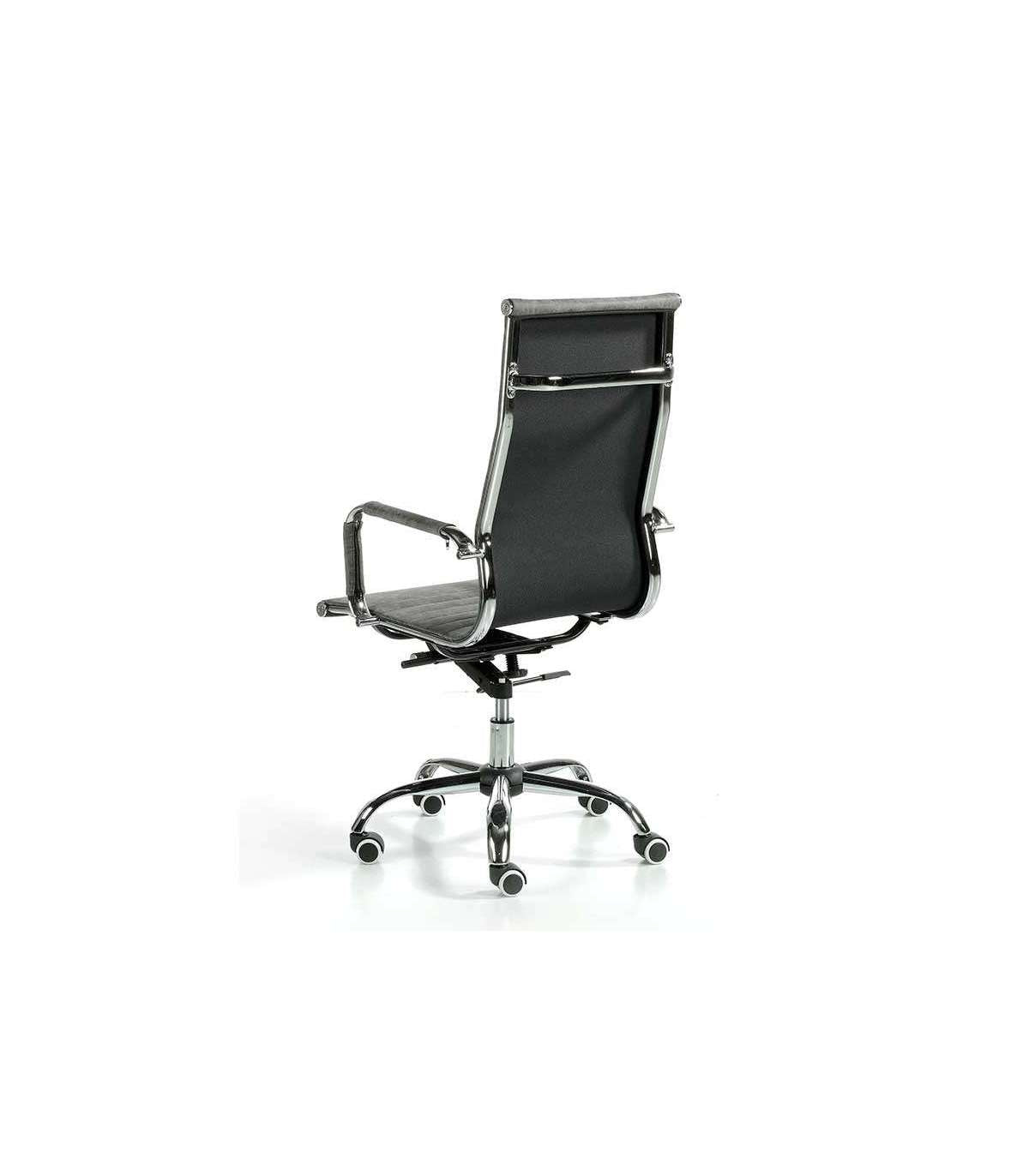 Silla Despacho Giratoria Elevable Acabado Grafito Vintage, 60 Cm(ancho) 108-115 Cm(altura) 66 Cm(fondo)_2
