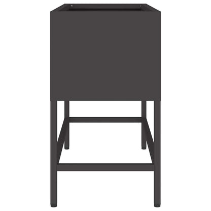 Jardinera Elevada Negro 60 X 26 X 45 Cm Acero_5