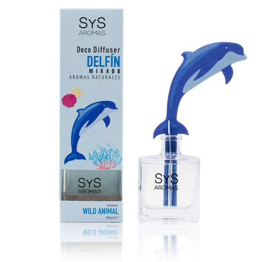 Ambientador Difusor Delfín Raíz Angélica Wild Animal SYS Aromas 90 ml | Herbal y Balsámico | Refrescante_0