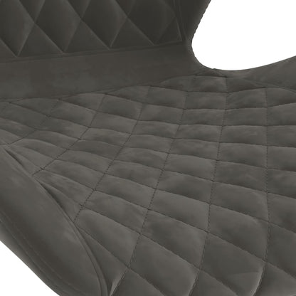 Taburetes De Cocina 2 Unidades Terciopelo Gris Oscuro_5