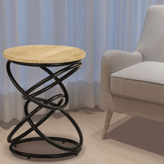 Mesa Auxiliar De Madera Maciza De Mango 40x50 Cm_0