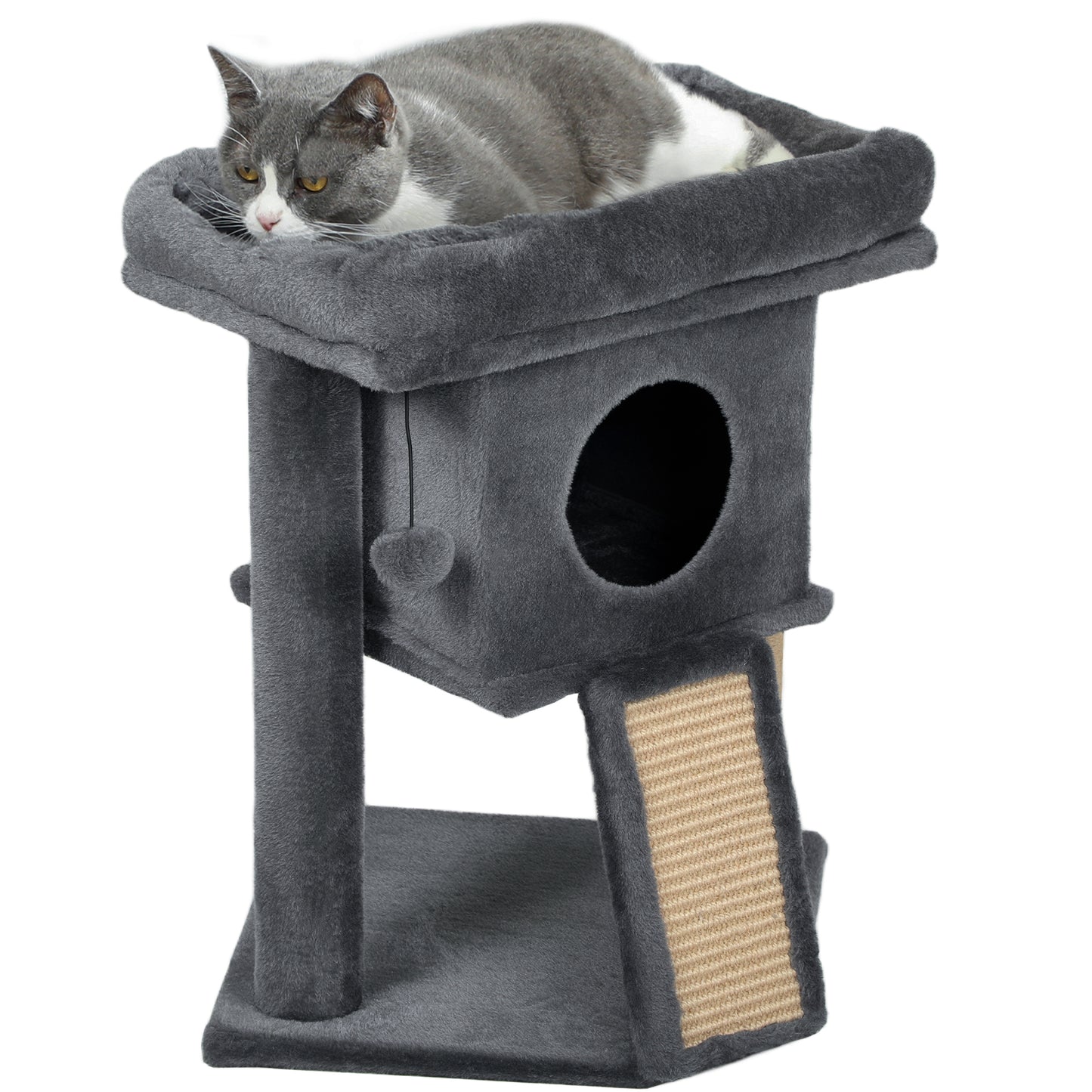 Pawhut Árbol Rascador Para Gatos Pequeños 57 Cm_0