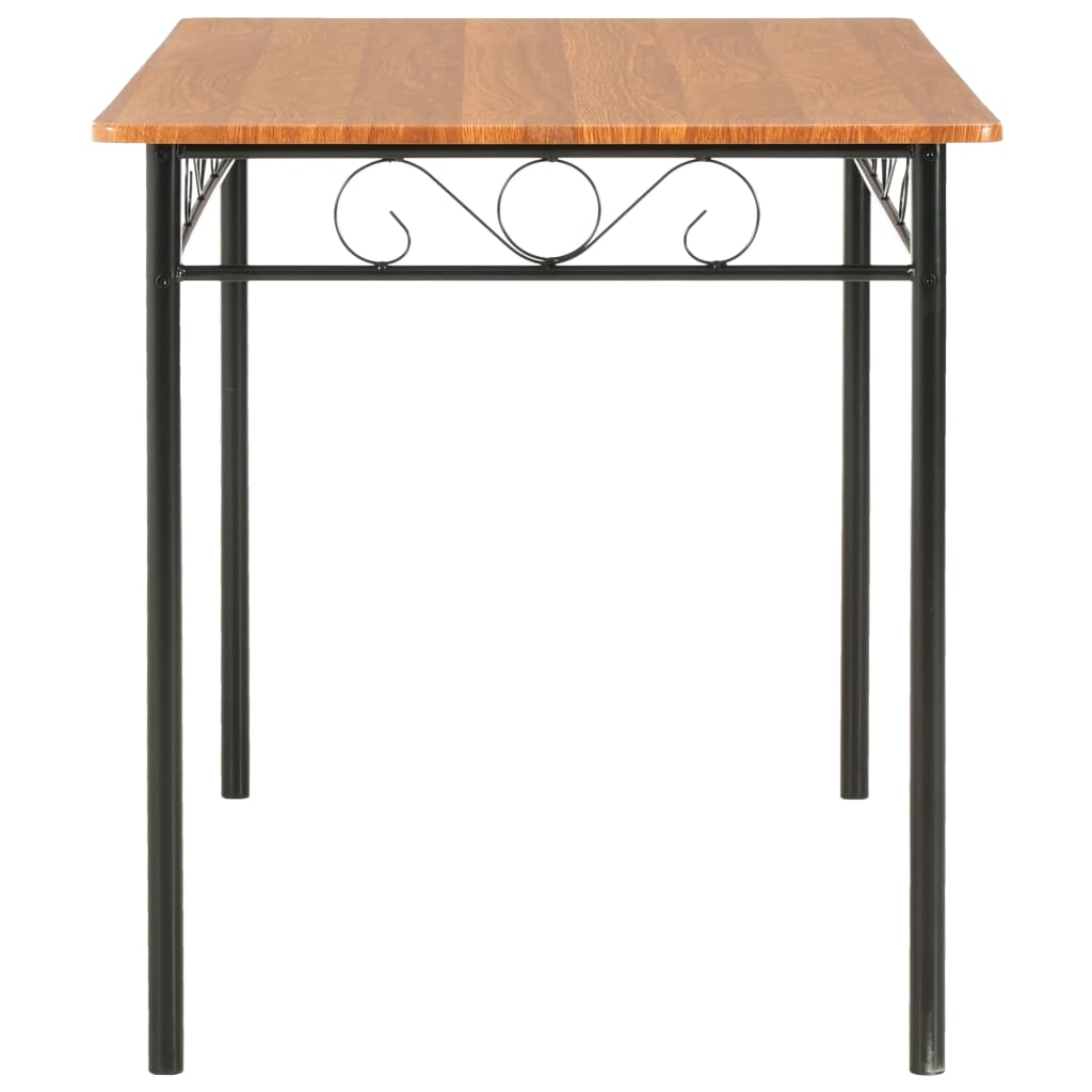 Mesa De Comedor De Mdf Marrón 120x70x75 Cm_1