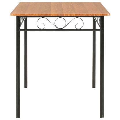 Mesa De Comedor De Mdf Marrón 120x70x75 Cm_1