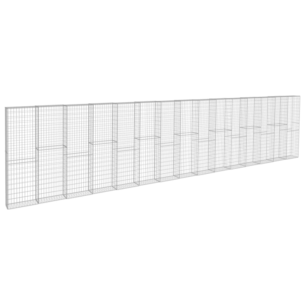 Muro De Gaviones Con Cubiertas Acero Galvanizado 900x50x200 Cm / Vetonek_3