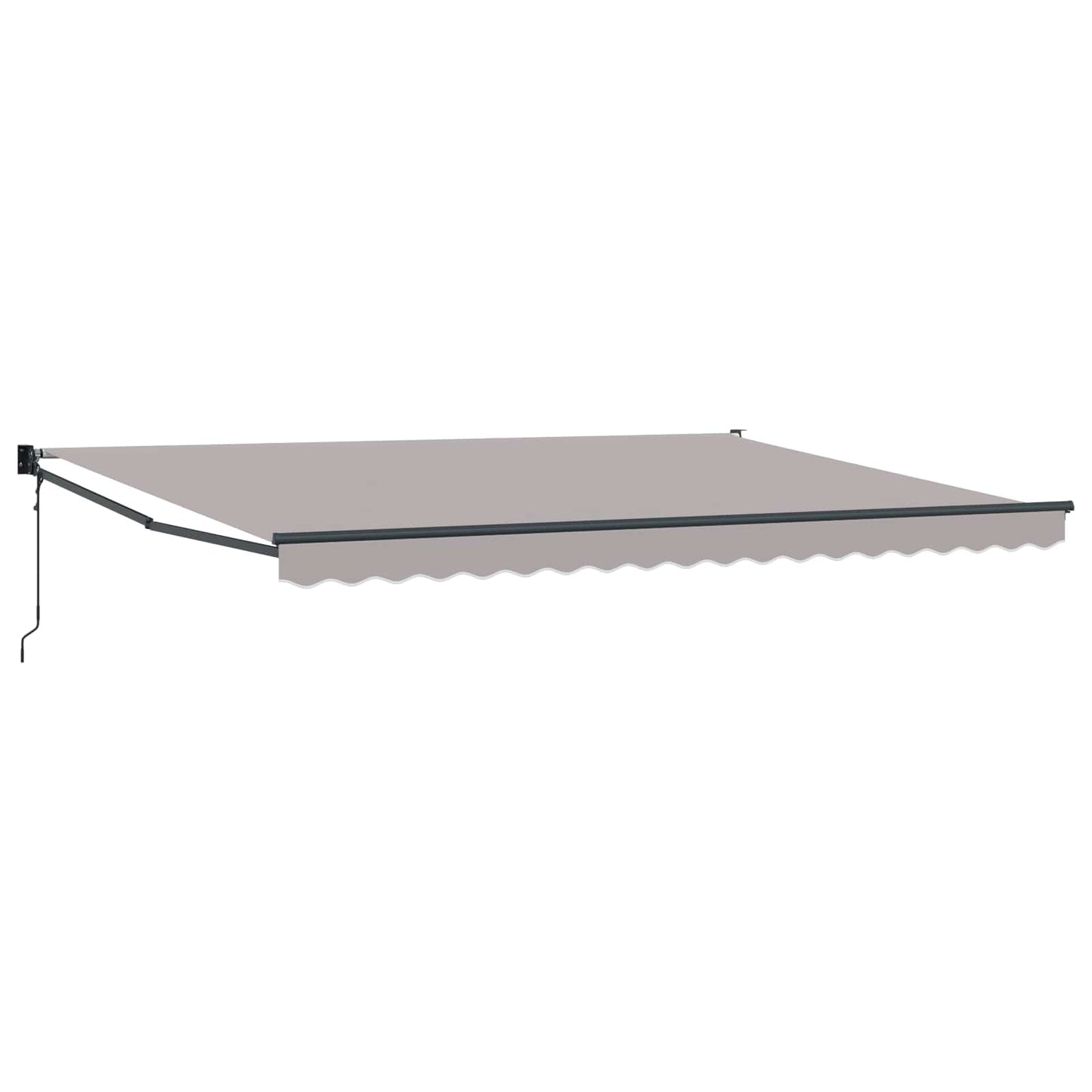 Toldo Retráctil Gris Claro 450 X 300 X 165 Cm Poliéster Y Metal_0
