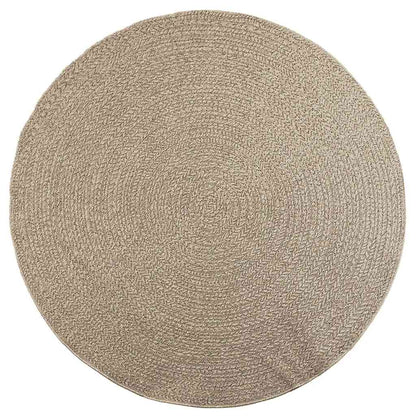 Vidaxl Alfombra Zizur Aspecto Yute Interior/exterior Beige Ø 200 Cm_0