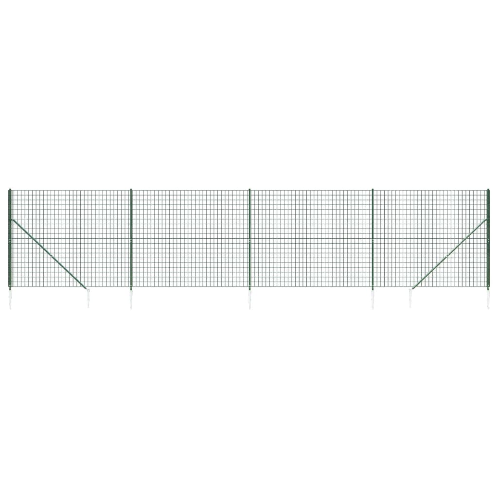 Cerca De Alambre Con Pinchos De Anclaje Verde 1,8x10 M / Vetonek_3