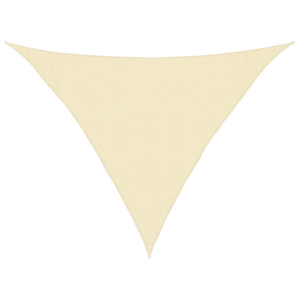Vidaxl Toldo De Vela Crema Hdpe 160 G/m² 3x3x4,2 M_0