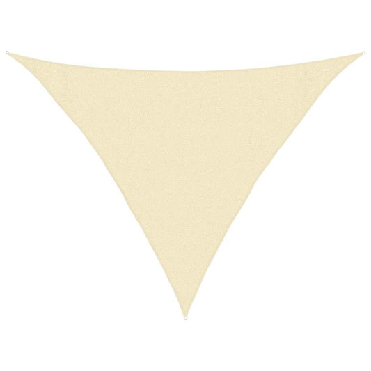 Vidaxl Toldo De Vela Crema Hdpe 160 G/m² 3x3x4,2 M_0