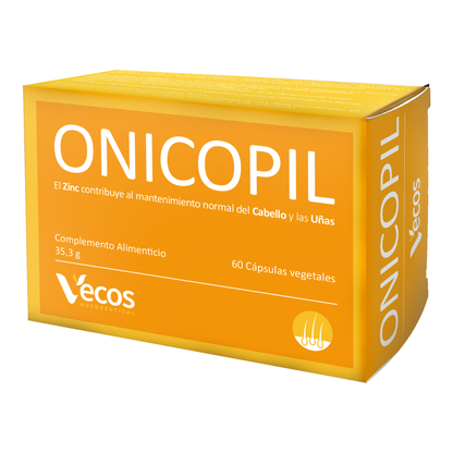 Onicopil Vecos 60 Cápsulas | Cabello, Piel Y Uñas | Biotina, Zinc Y Aminoácidos_0