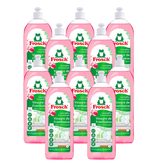 Pack 10x Lavavajillas frambuesa Frosch 750 ml