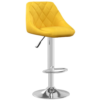 Taburete De Cocina 2 Unidades Terciopelo Amarillo Mostaza_1