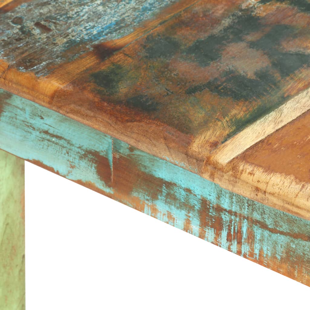 Mesa De Comedor De Madera Maciza Reciclada 160x80x76 Cm_4