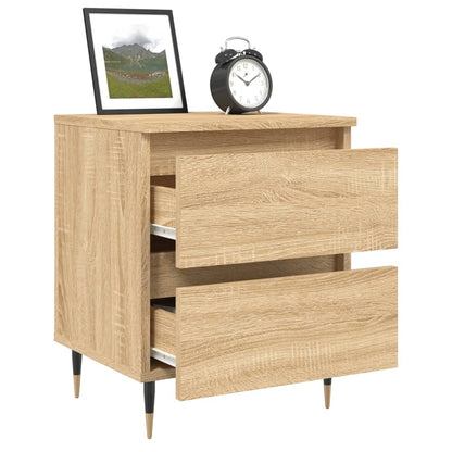 Mesitas Noche 2 Uds Madera Ingeniería Roble Sonoma 40x35x50 Cm_2
