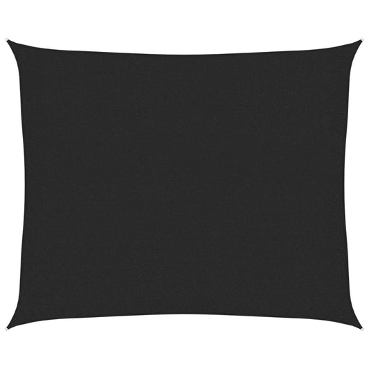 Vidaxl Toldo De Vela Negro Hdpe 160 G/m² 2,5x3 M_0