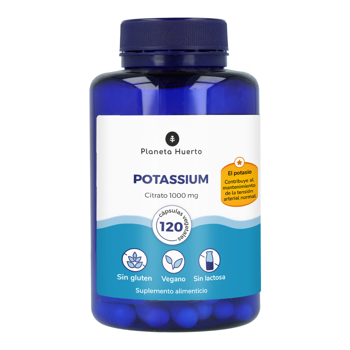 Citrato de potasio Planeta Huerto 120 Cápsulas