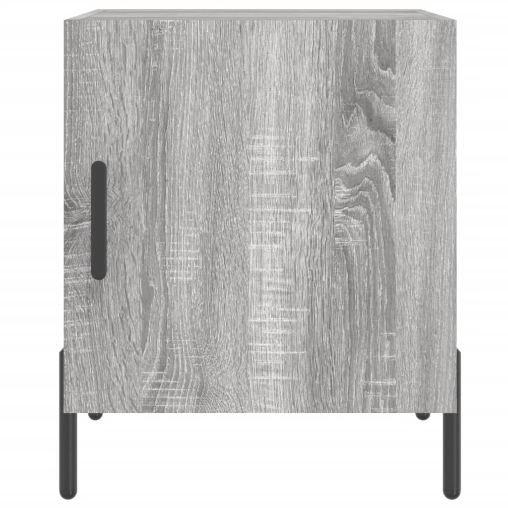 Mesitas Noche 2 Uds Madera Ingeniería Gris Sonoma 40x40x50 Cm_4