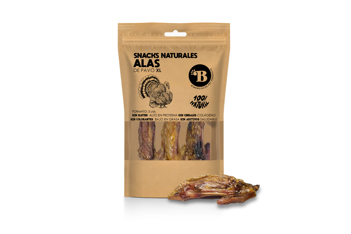 Bimordiscos Pack Snacks Naturales De Pavo Para Perros