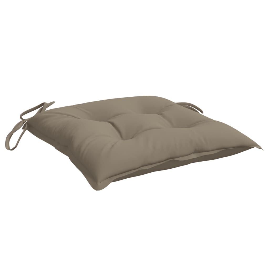 Vidaxl Cojines De Silla De Jardín 6 Uds Tela Oxford Taupé 50x50x7 Cm_3