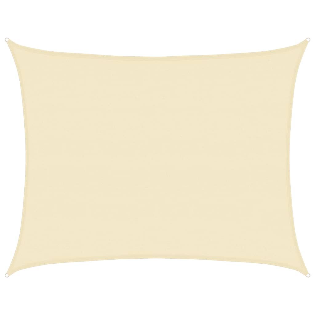 Vidaxl Toldo De Vela Crema Hdpe 160 G/m² 6x8 M_0